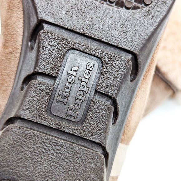 Hush Puppies Women Vintage Retro 90's Brown Suede Faux Shearling Boots Size 6.5 - Picture 5 of 11